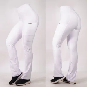 PANTALÓN CLINICO ELASTICADO SPANDEX. ART. 880-7-A - BLANCO