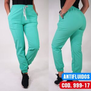 JOGGER CLÍNICO ANTIFLUIDOS. ART. 999-17 - VERDE PASTEL