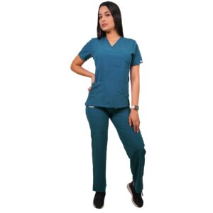 CONJUNTO ANTIFLUIDO TRADICIONAL PETROLEO, CON PANTALON RECTO.