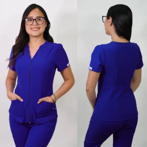 DELANTAL MUJER ANTIFLUIDOS AZALEA. AZUL REY - ART. AZALEA-2