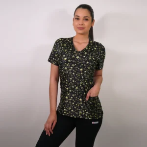 DELANTAL MUJER TELA ELASTICADA ESTAMPADA - ART. 2393