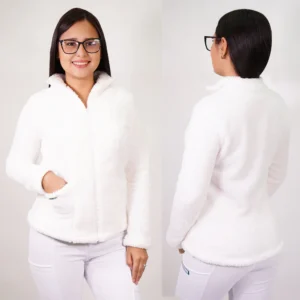 POLERÓN CLÍNICO CORDERITO - MUJER. ART. COR-7 - BLANCO