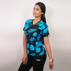 DELANTAL MUJER TELA ELASTICADA ESTAMPADA - ART. 2318