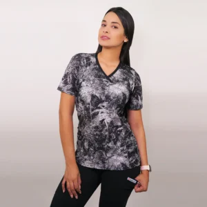 DELANTAL MUJER TELA ELASTICADA ESTAMPADA - ART. 2326