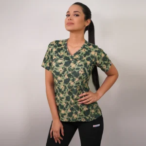 DELANTAL MUJER TELA ELASTICADA ESTAMPADA - ART. 2386