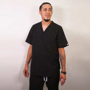 DELANTAL HOMBRE TELA ANTIFLUIDOS. NEGRO - ART. 633