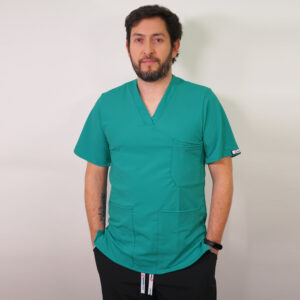 DELANTAL HOMBRE TELA ELASTICADA - VERDE. ART. 634
