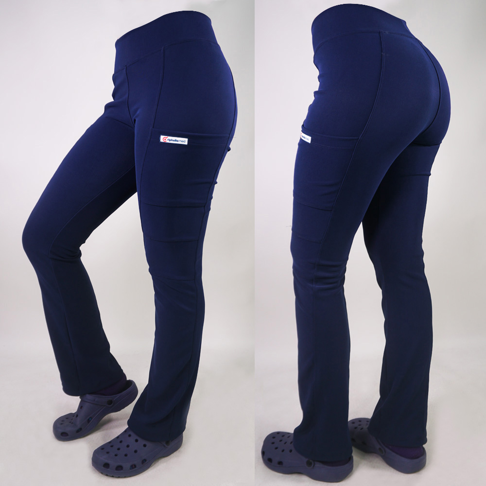 PANTALÓN CLINICO ELASTICADO SPANDEX. ART. 880-1 - AZUL MARINO