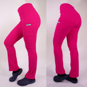 PANTALÓN CLINICO ELASTICADO SPANDEX. ART. 880-13 - FUCSIA
