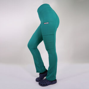 PANTALÓN CLINICO ELASTICADO SPANDEX. ART. 880-14 - VERDE TURQUESA
