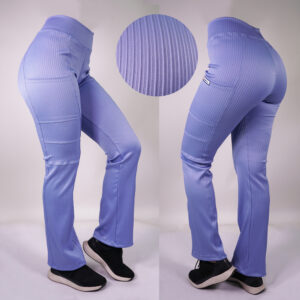 PANTALÓN CLÍNICO ELASTICADO RIB. ART. 881-3 - CELESTE