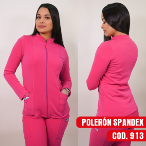 POLERÓN CLÍNICO SPANDEX - MUJER. ART. 913 - FUCSIA