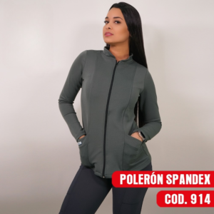 POLERÓN CLÍNICO SPANDEX - MUJER. ART. 914 - GRIS