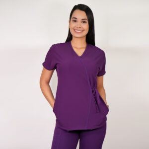 DELANTAL MUJER ANTIFLUIDOS AZUCENA. MORADO - ART. AZUCENA-4