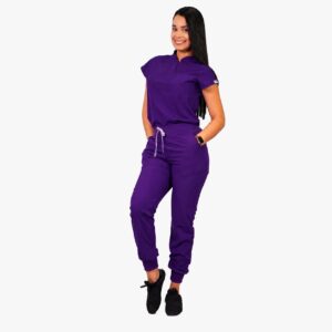 CONJUNTO ANTIFLUIDOS AMAPOLA CON JOGGER MORADO