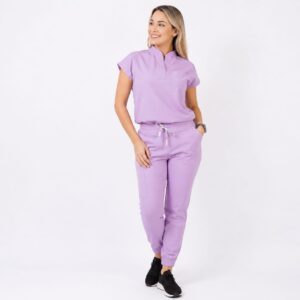 CONJUNTO ANTIFLUIDOS AMAPOLA CON JOGGER LILA PASTEL