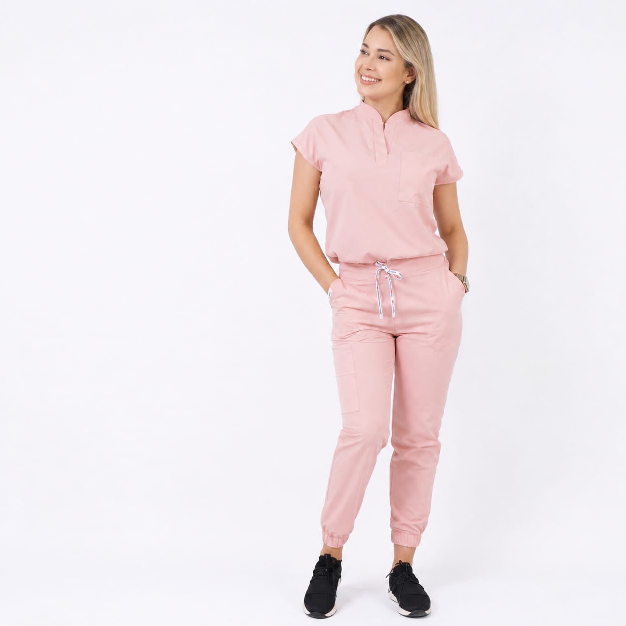 CONJUNTO ANTIFLUIDOS AMAPOLA CON JOGGER PALO ROSA