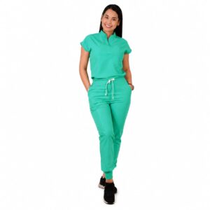 CONJUNTO ANTIFLUIDOS AMAPOLA CON JOGGER VERDE PASTEL