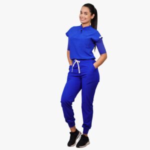 CONJUNTO ANTIFLUIDOS AMAPOLA CON JOGGER AZUL REY