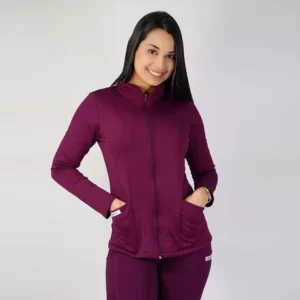POLERÓN CLÍNICO SPANDEX - MUJER. ART. 923 - BERENJENA