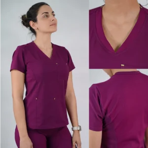 DELANTAL ANTIFLUIDOS VIOLETA - BERENJENA - ART. VIOLETA-23