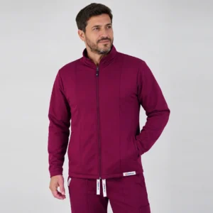 POLERÓN CLÍNICO SPANDEX - HOMBRE - BERENJENA - ART. PSH-23